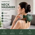 Souqimax™ 3D Deep-Tissue Dual-Palm Portable Neck & Shoulder Massager with Heat