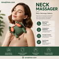 Souqimax™ 3D Deep-Tissue Dual-Palm Portable Neck & Shoulder Massager with Heat